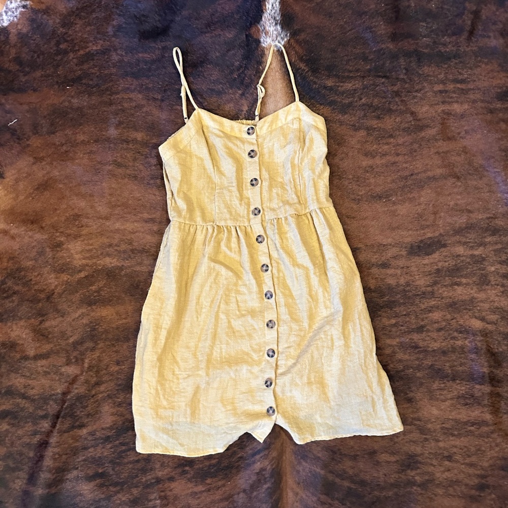 Maurice’s Mustard Button Dress- Size S